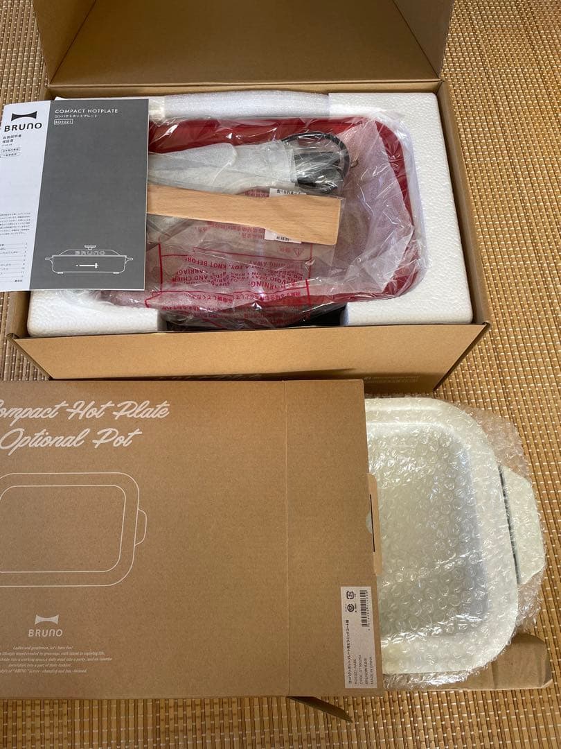 【新品未開封】ブルーノ コンパクトホットプレート & セラミックコート鍋セット