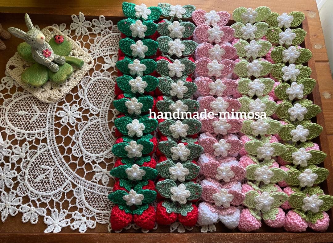 アンティークフランス ノルマンディーレースドイリー 薔薇 空想の花