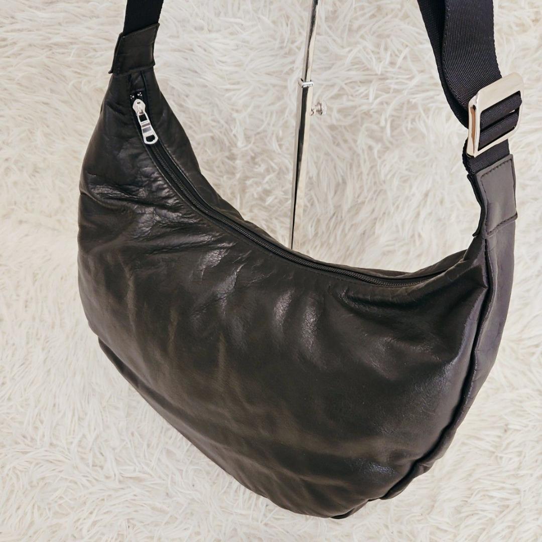 russet ラシット ソフトレザー ラウンド ビッグショルダ ーバッグ 肩掛け