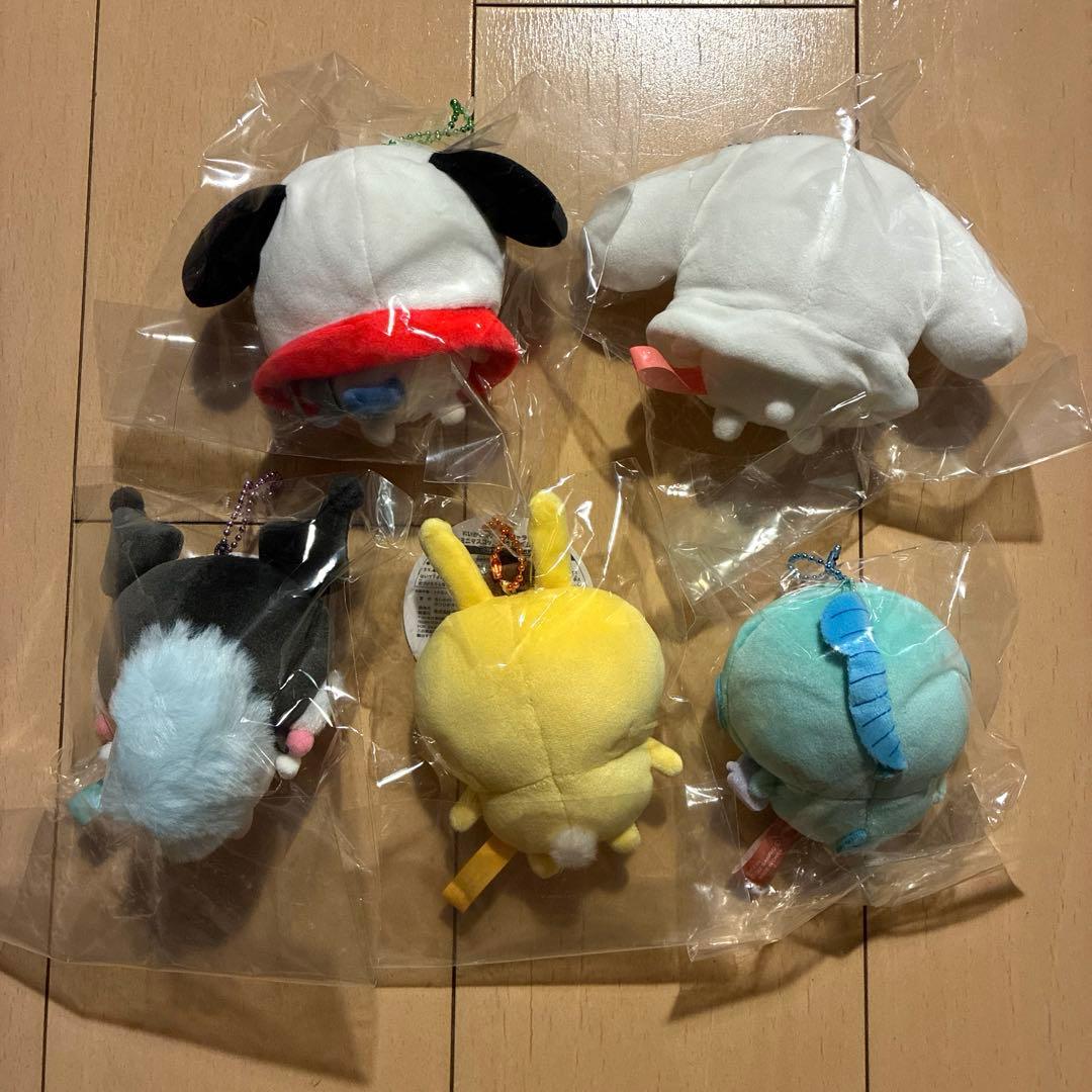 ちいかわ×サンリオキャラクターズ コラボ マスコット ぬいぐるみ 5点セット ②