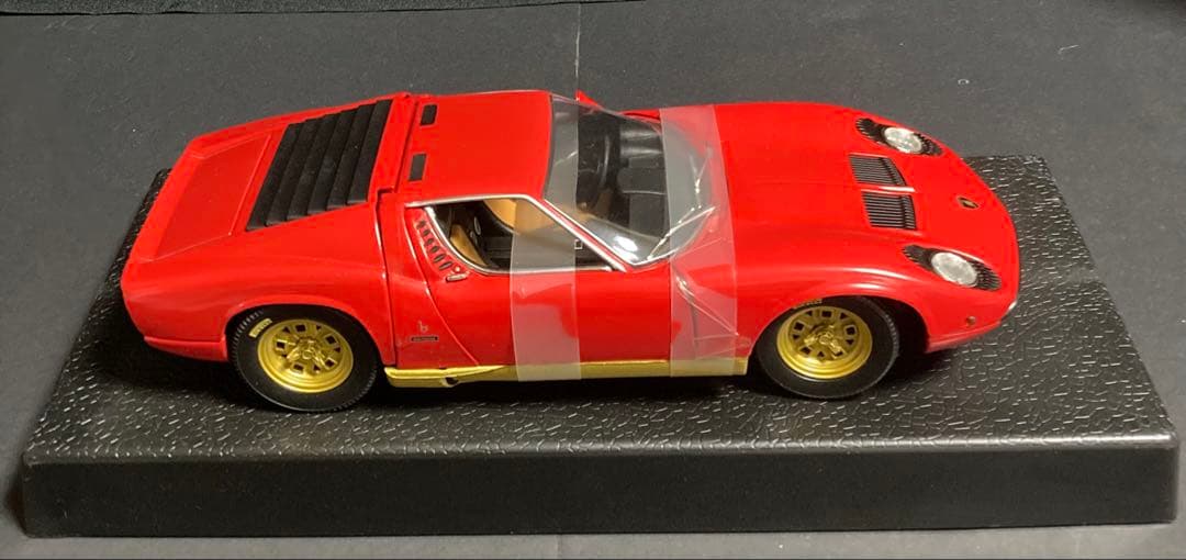 1/18 ランボルギーニ　ミウラ　レッド　2点セット