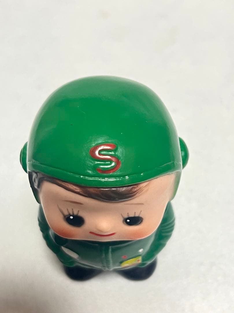 激レア　当時物　昭和レトロ　滋賀銀行　ソフビ　貯金箱　しがちゃん　宇宙服