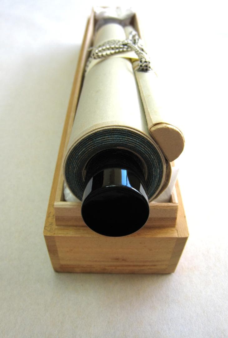 真筆】茶掛け 雲悠々水潺々◇大徳寺派 玉瀧寺 戸上明道 (共箱・タトウ