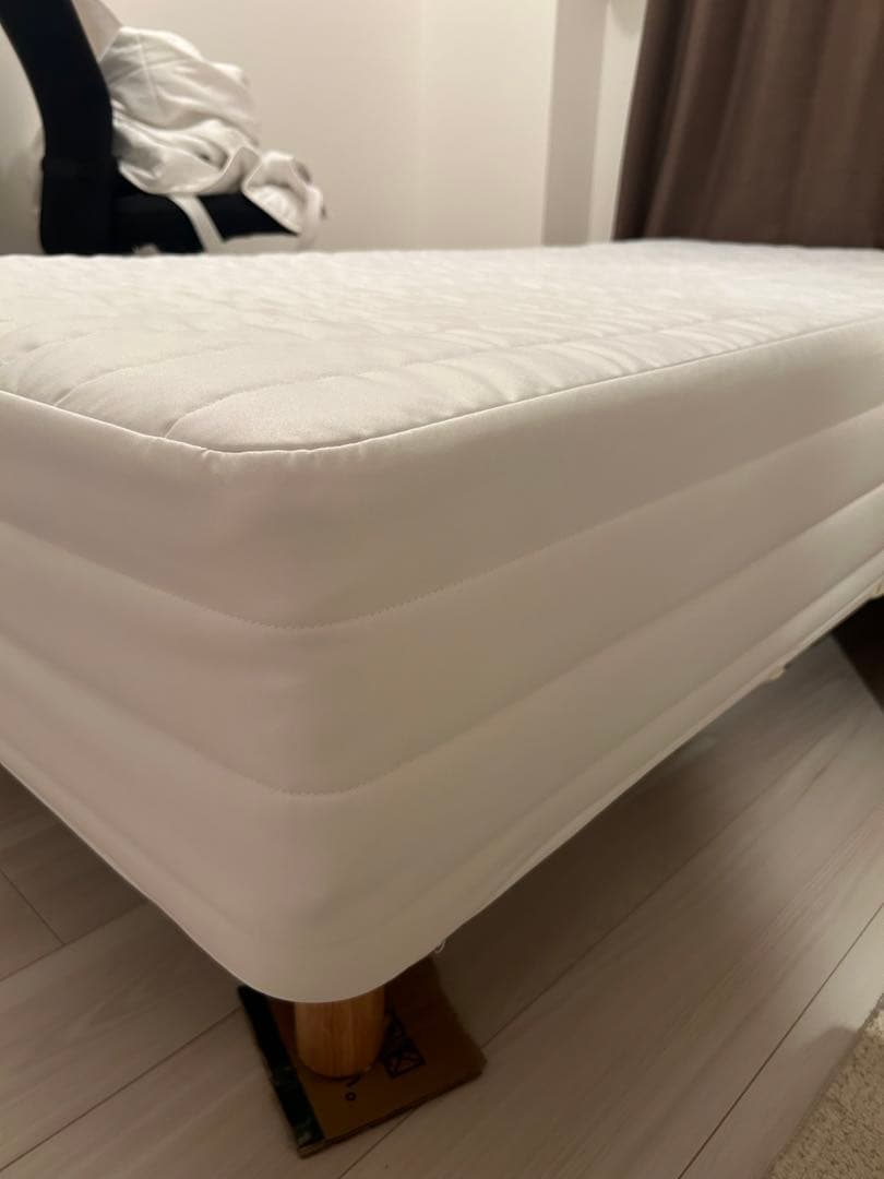 シングル脚付マットレス　ポケットコイル　（洗えるカバー　組み立て仕様）　無印良品