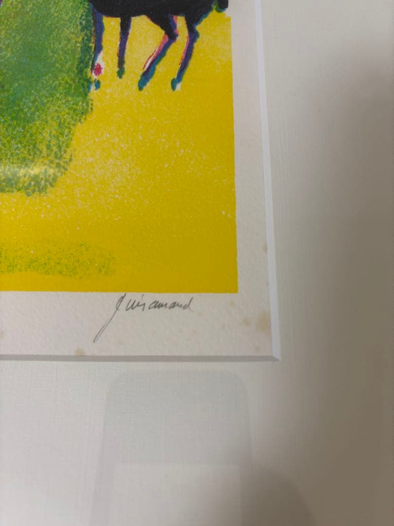 ☆ ポール・ギアマン オリジナル版画 馬 リトグラフ 限定作 版画額装