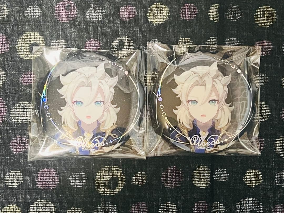 原神 公式正規品 空月の歌 缶バッジ アリス アルベド セット - メルカリ