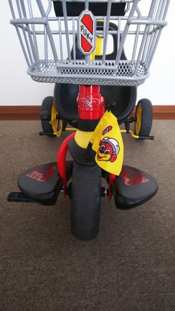 PUKY 三輪車 手押し可能 ドイツ製 前かご 後ろかご付き
