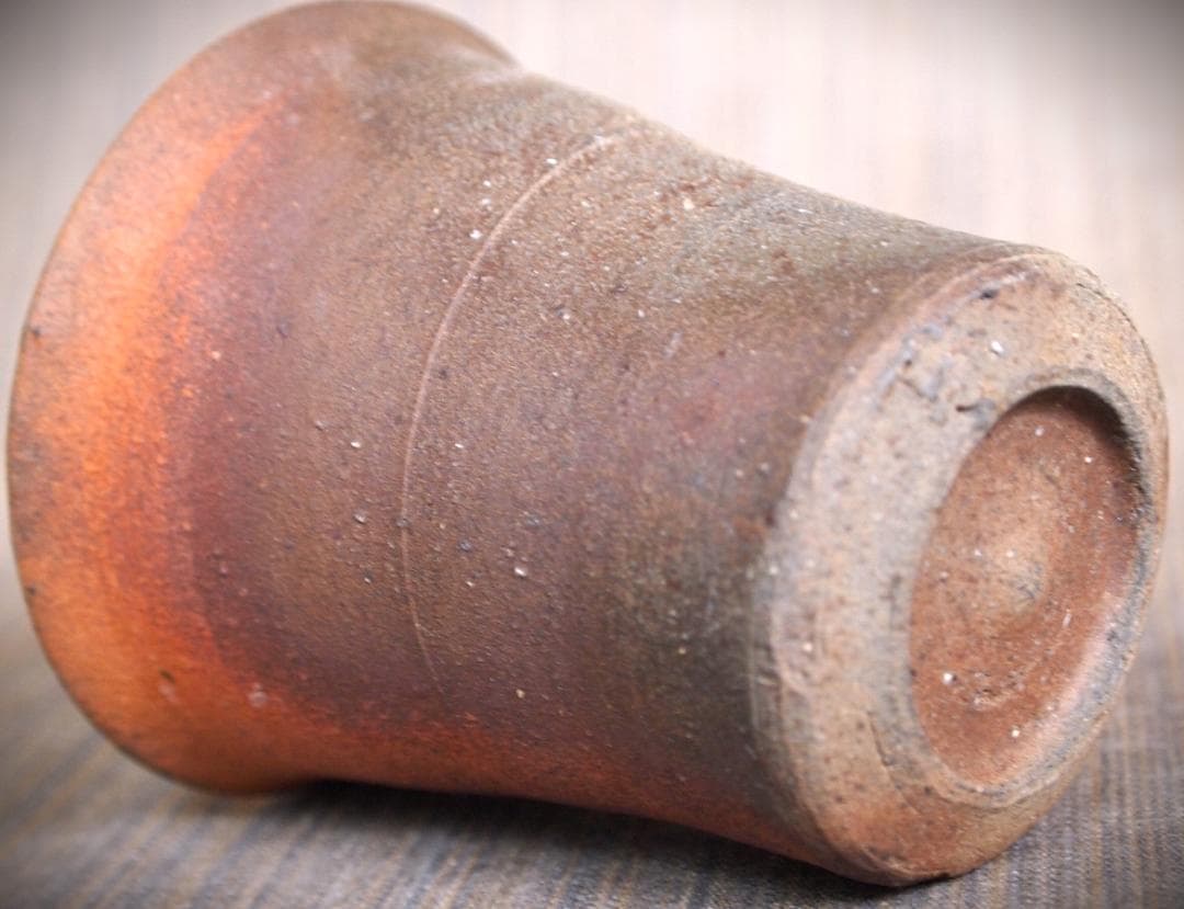 人気作家☆中里隆☆唐津南蛮麦酒器A☆緋色 人気作家☆