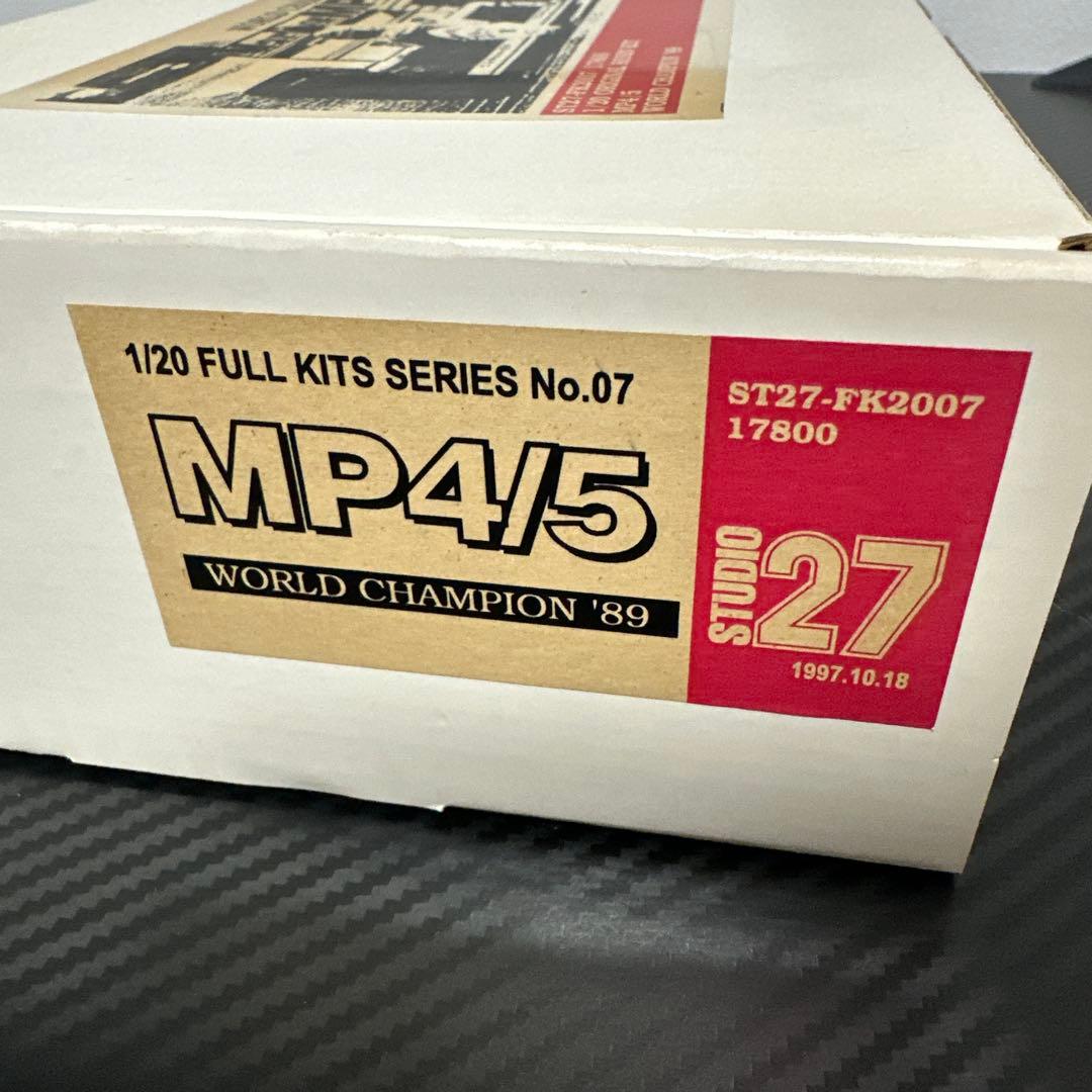 STUDIO27 1/20 マクラーレンMP4/5 '89 ガレージキット