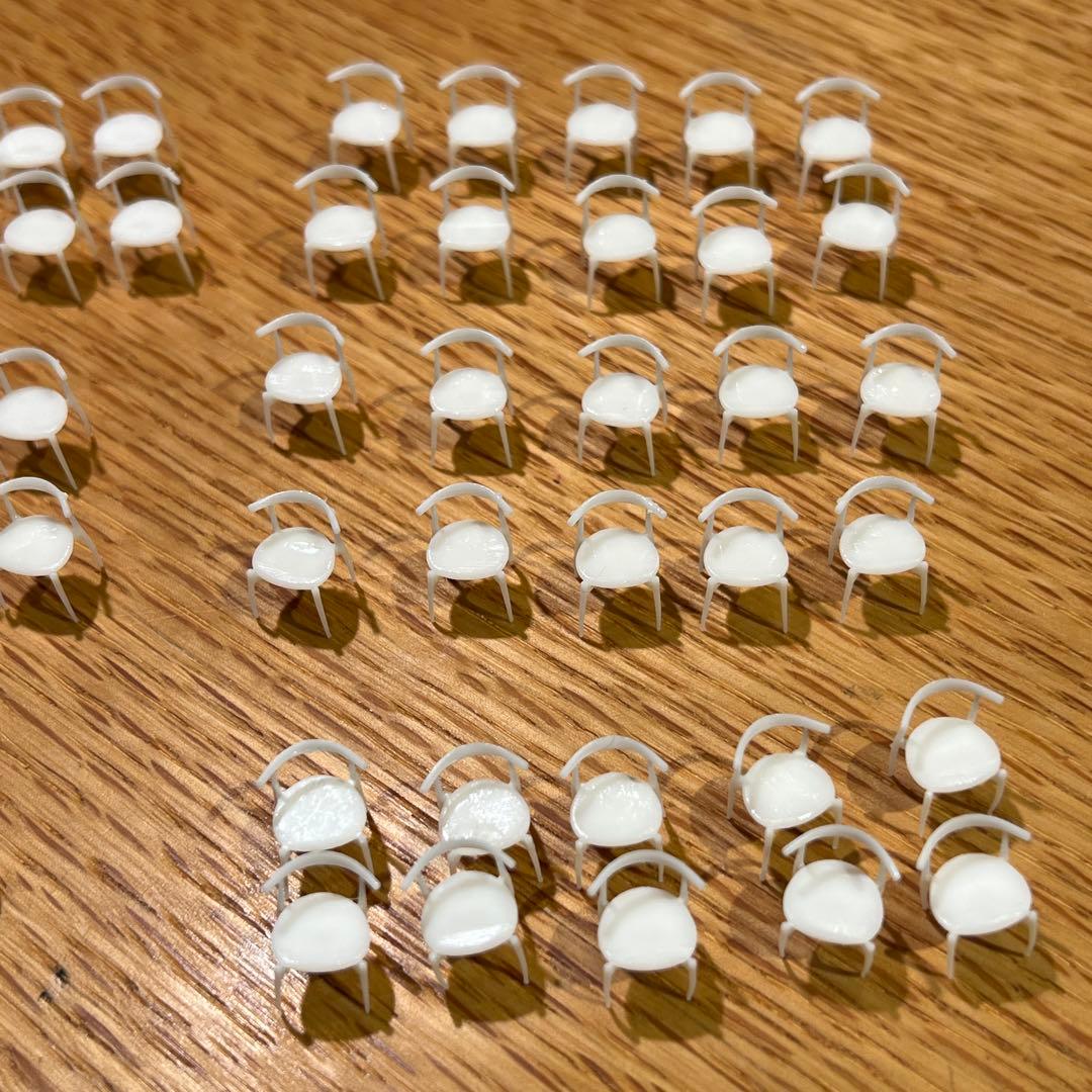 建築模型　エルボーチェア　1/50 100脚（以上）椅子