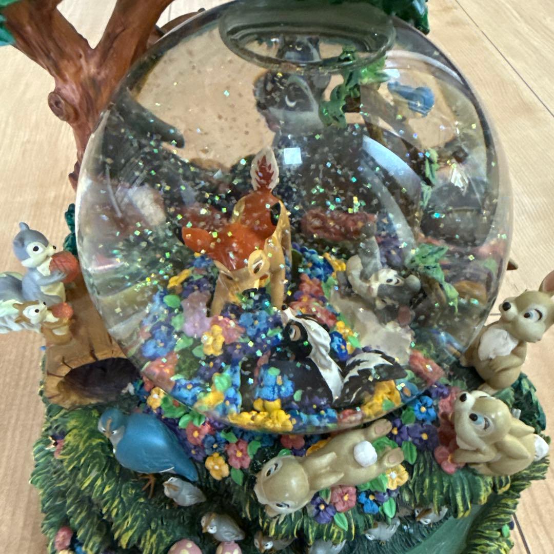 バンビ　オルゴール　スノードーム　ディズニー