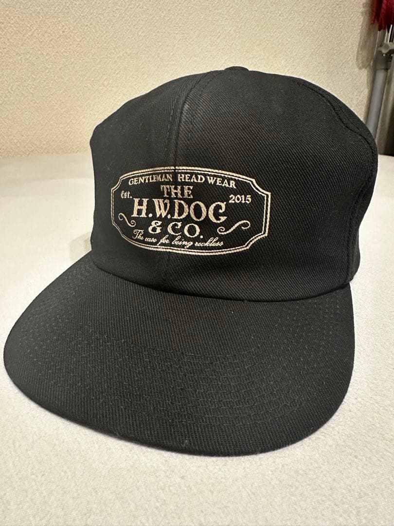 THE H.W. DOG&CO. トラッカーキャップ ブラック サイズ38
