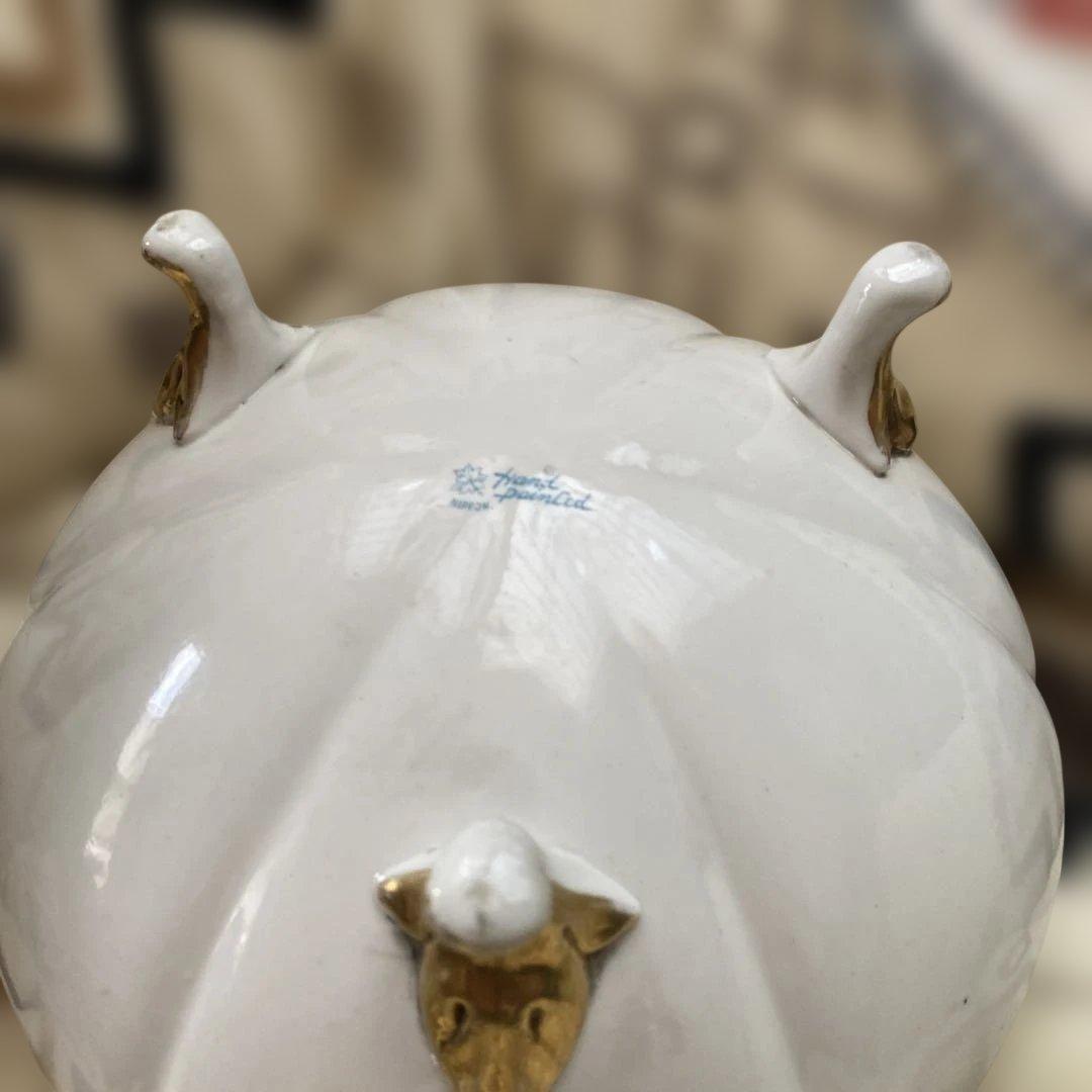 アンティーク オールドノリタケ 金彩桃図脚付鉢】 - メルカリ