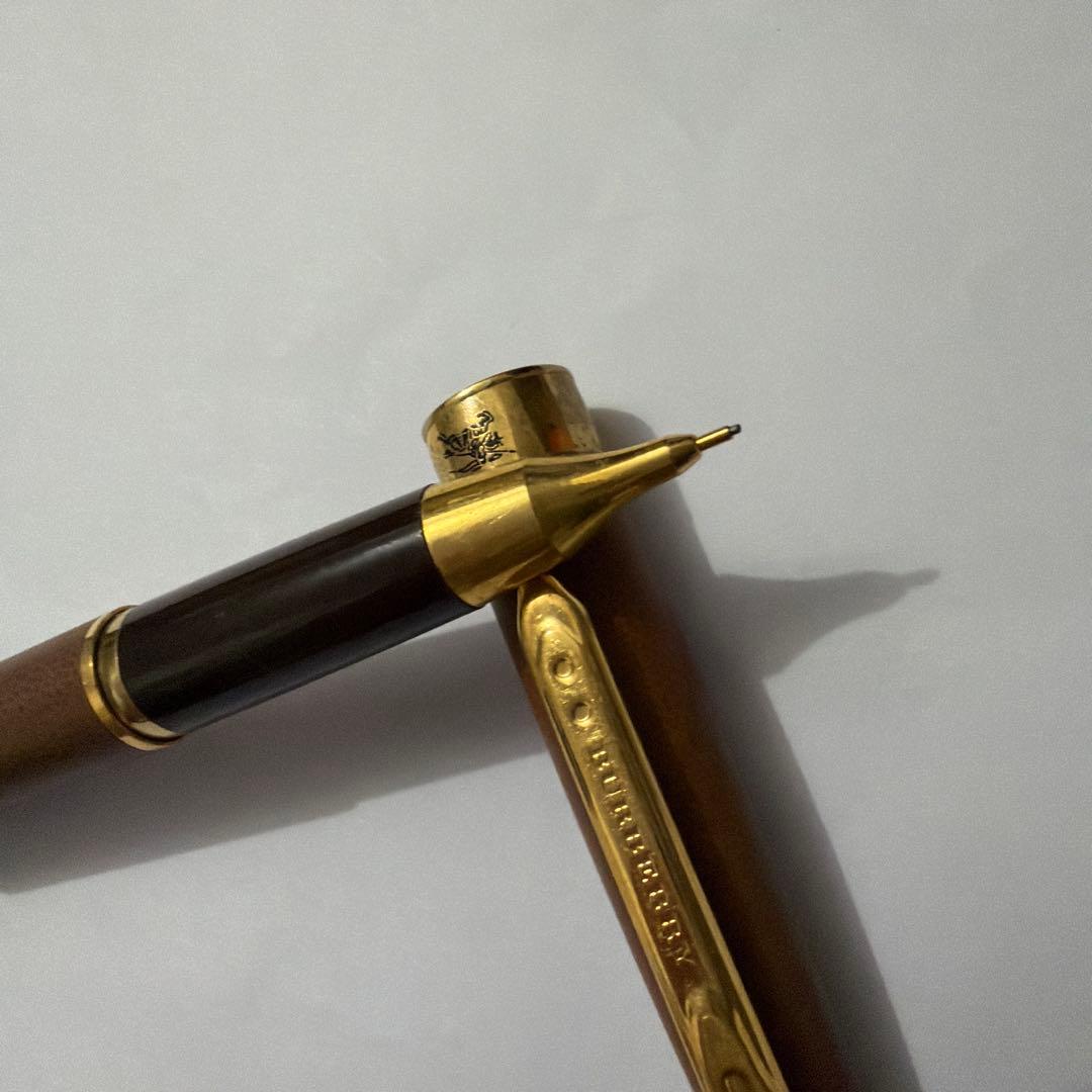 廃盤 Pentel ぺんてる バーバリー ケリー シャーペン 0.5 リベラ 革