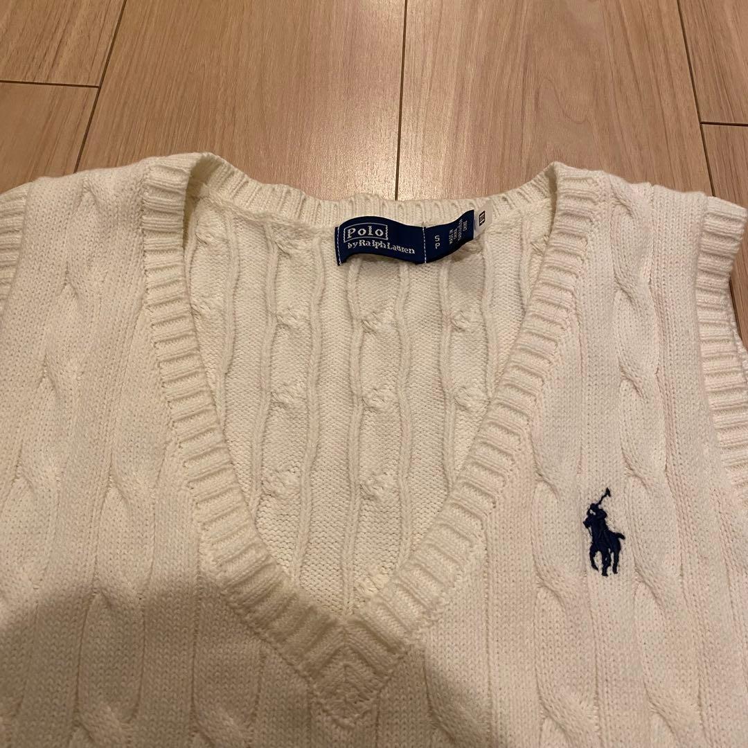 【美品】ラルフローレン ニットタンクトップ Mサイズ