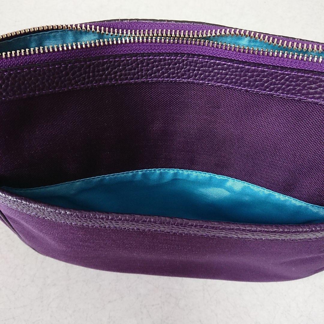 美品 A.D.M.J. パープル ショルダーバッグ ADMJ