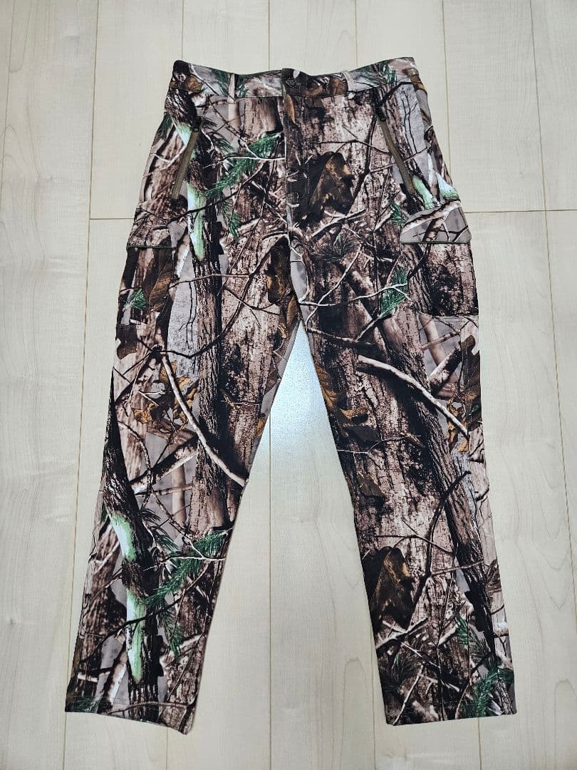 ①リアルツリー柄 迷彩服 セットアップ 上下セット 冬用ジャンパー