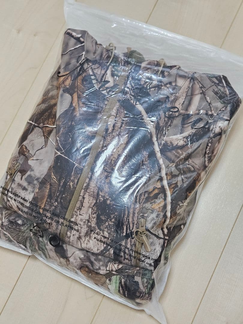 ①リアルツリー柄 迷彩服 セットアップ 上下セット 冬用ジャンパー