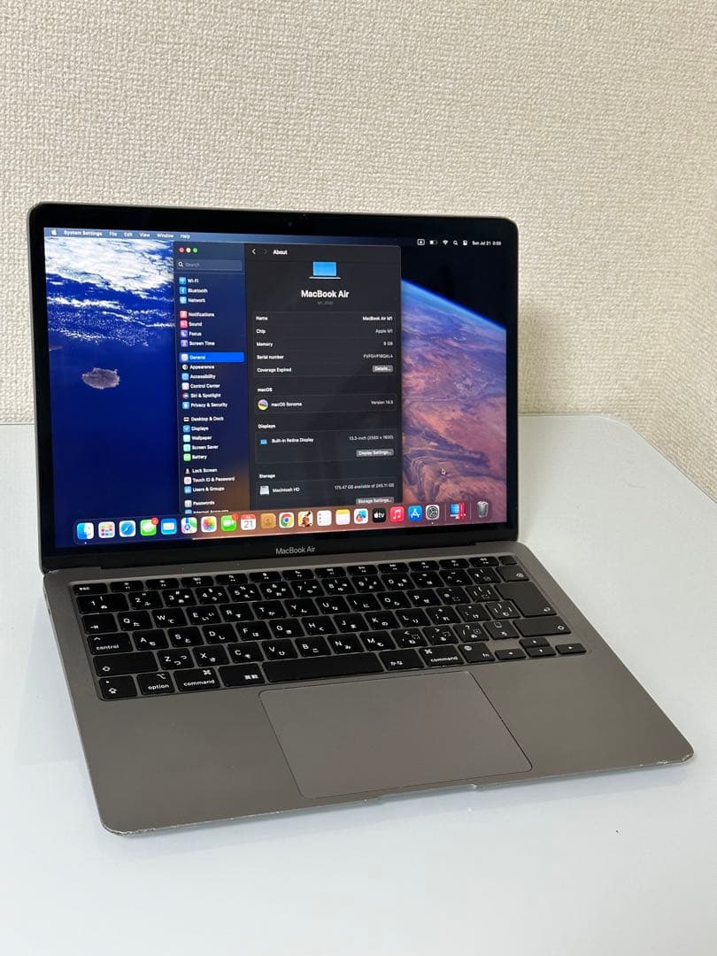 美品-Macbook Air Macbook Air M1 Office付き M1-16-512 Office付き