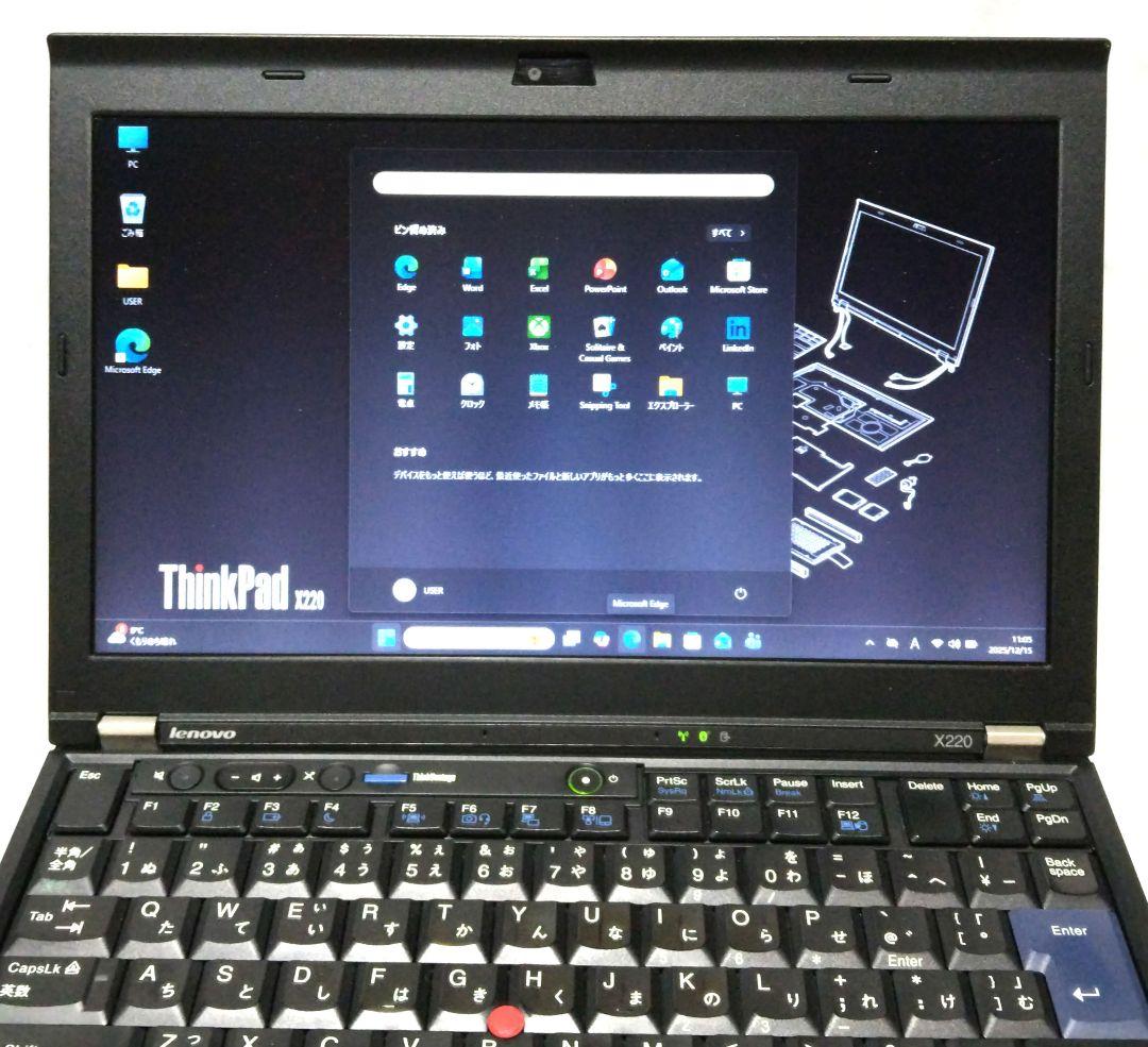 ThinkPad X220 i5／8GB／768GB／オフィス／デュアルブート Lenovo