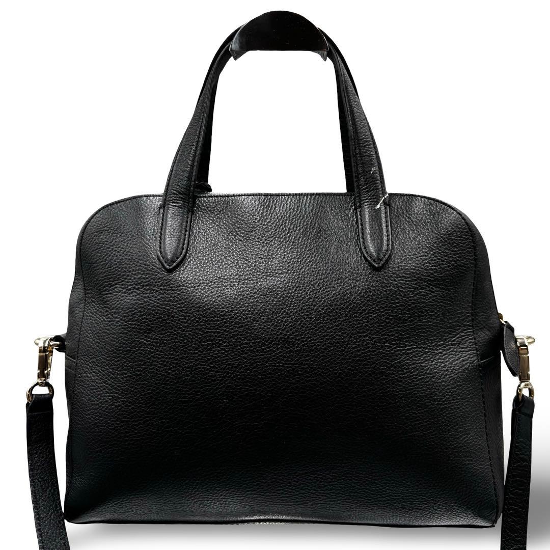 【美品】コールハーン　2way ショルダーバッグ　ハンド　レザー　斜め掛け　金具