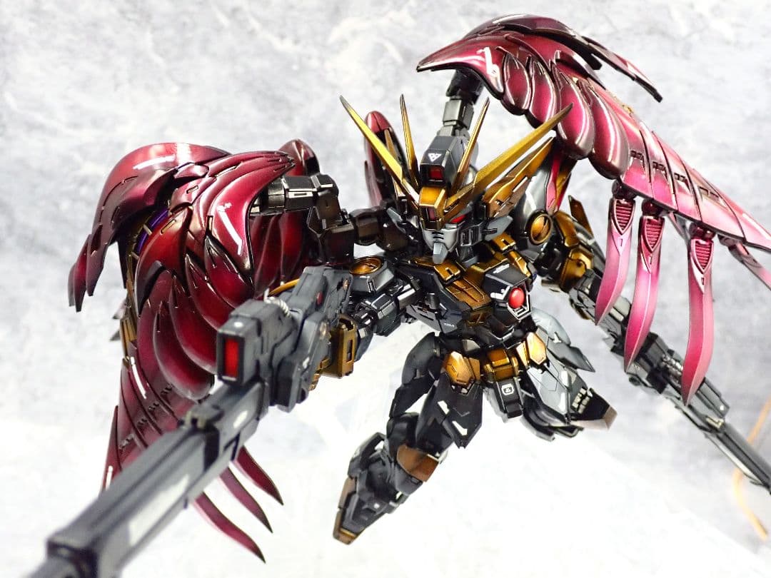 MGSD ウイングガンダムゼロ(EW) リベリオン 全塗装 ガンプラ完成品