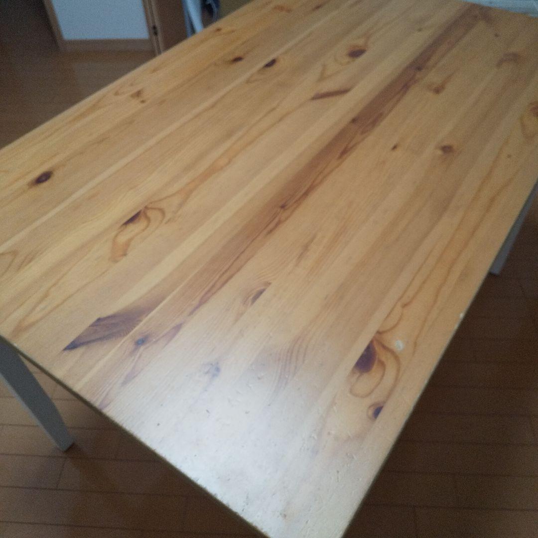 送料込み IKEA パイン材ダイニングテーブル