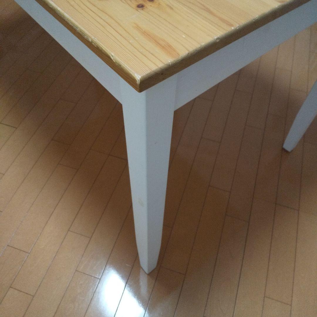 送料込み IKEA パイン材ダイニングテーブル