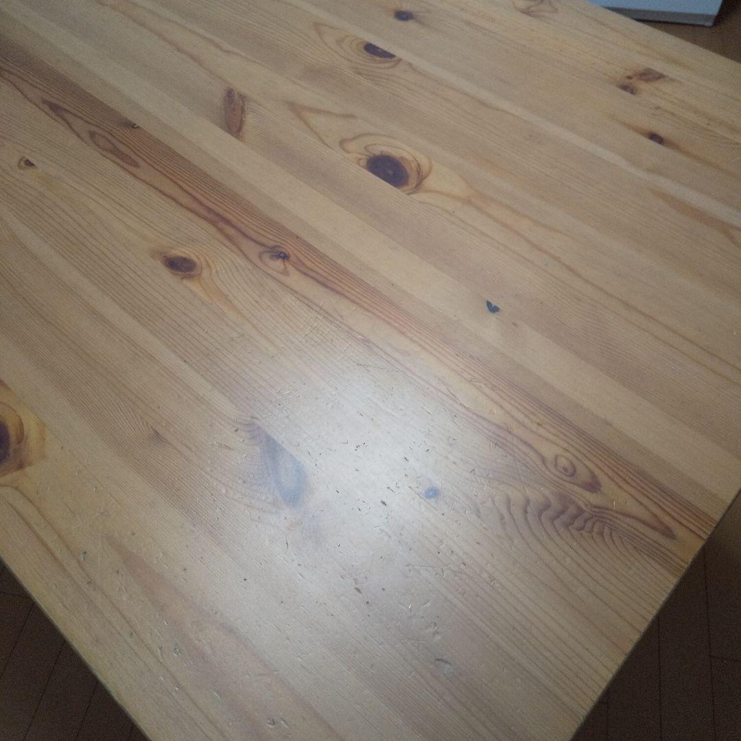 送料込み IKEA パイン材ダイニングテーブル