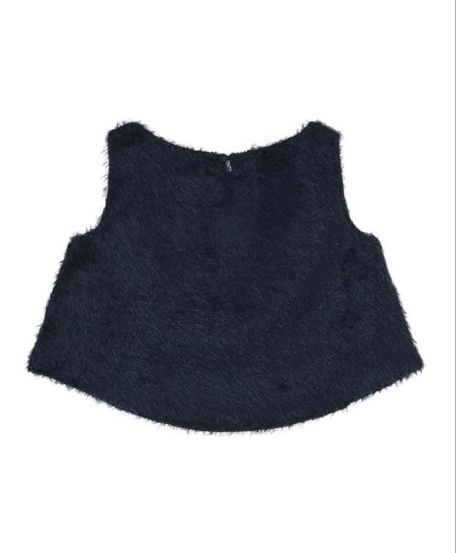 jenne ジェンヌ　ラグジュアリーシャギートップス　ネイビー　L