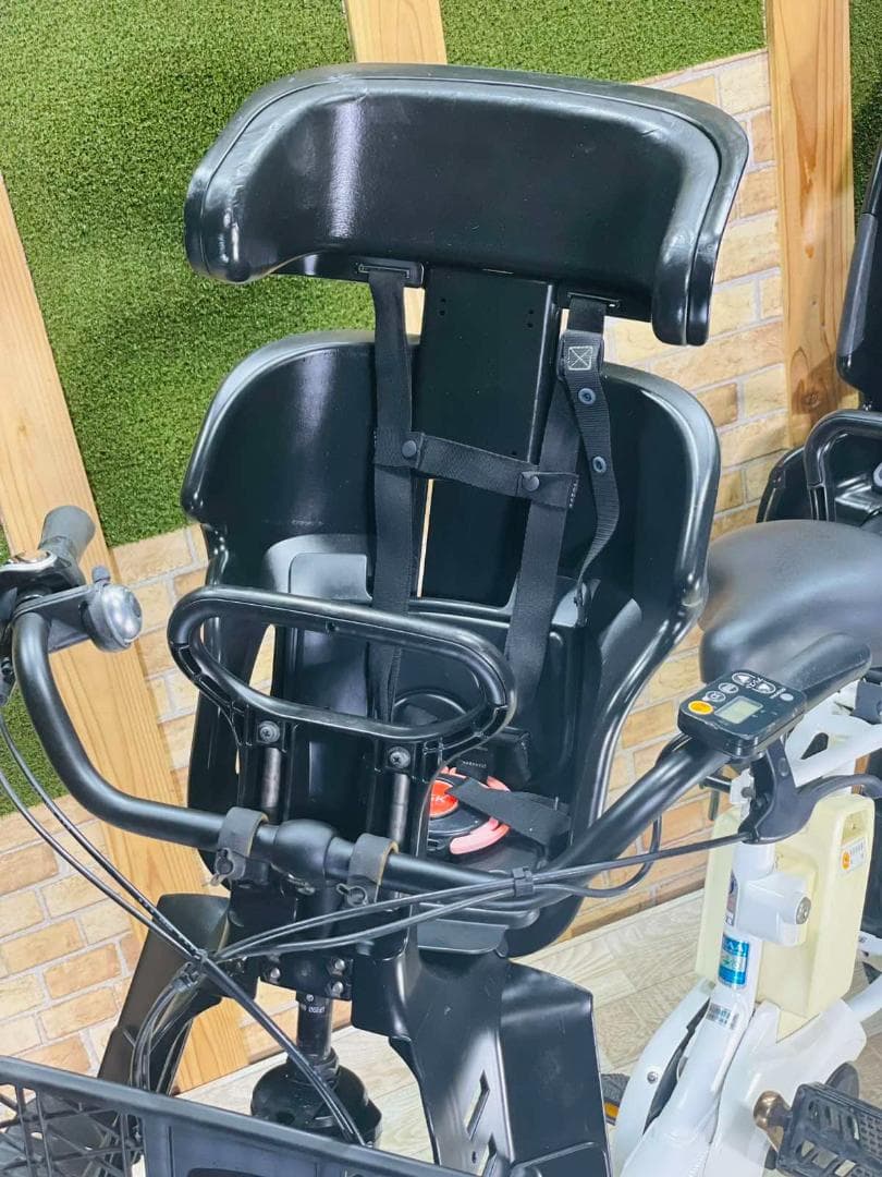 破格 ホワイト系 王様 ギュットアニーズ子供乗せ電動アシスト H2972