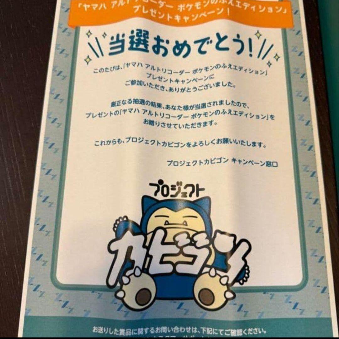 YAMAHA ヤマハ ポケモンのふえ エディション アルトリコーダー