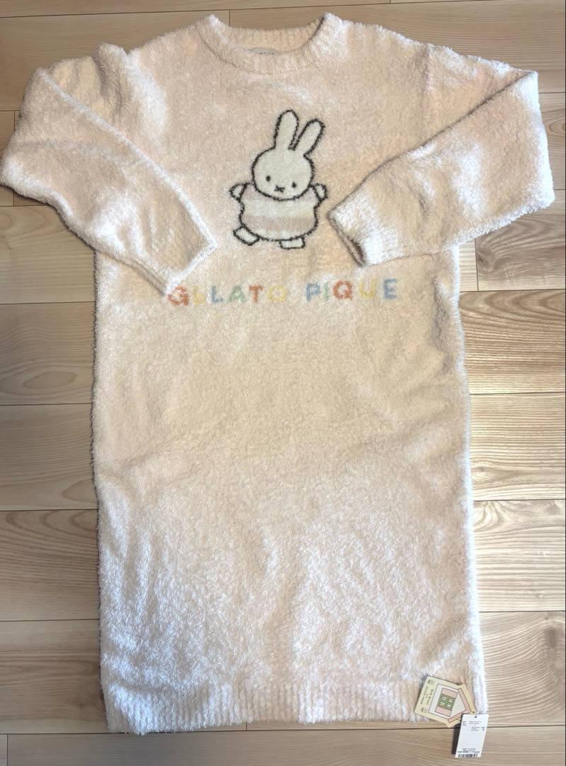 タグ付き未使用gelato pique ミッフィー ベビモコジャガードワンピース
