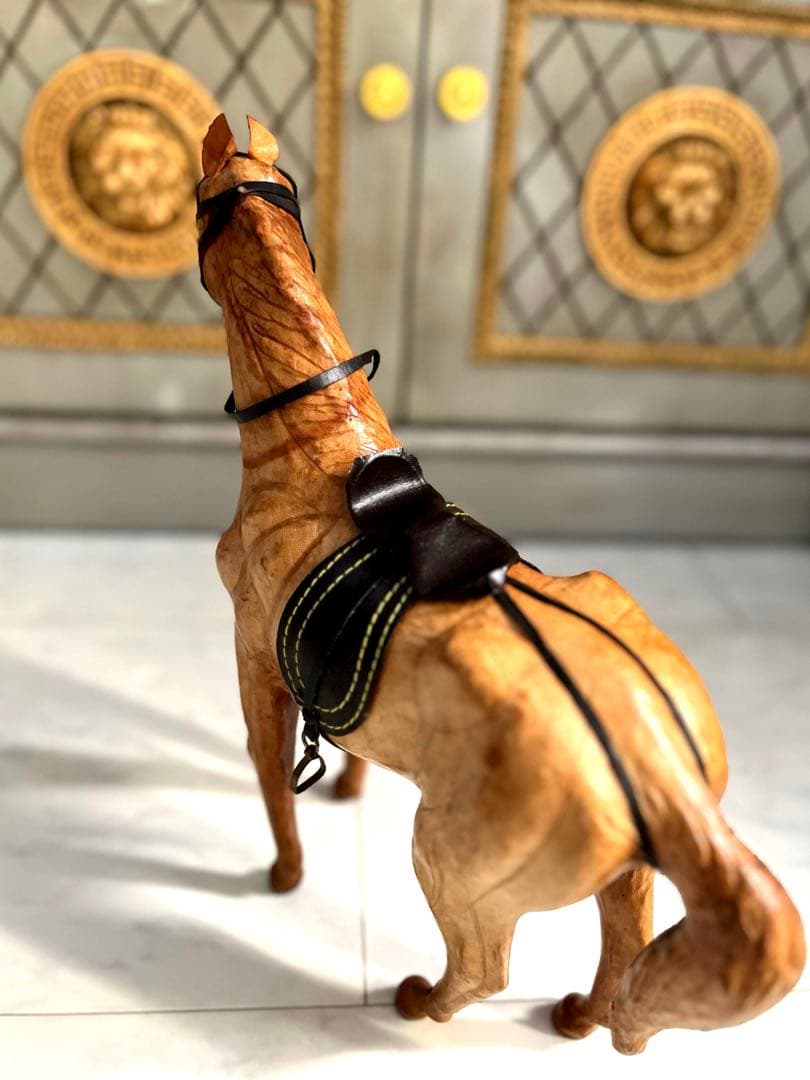 ヴィンテージ 馬 オブジェ レザー phigvel old joe RRL - メルカリ