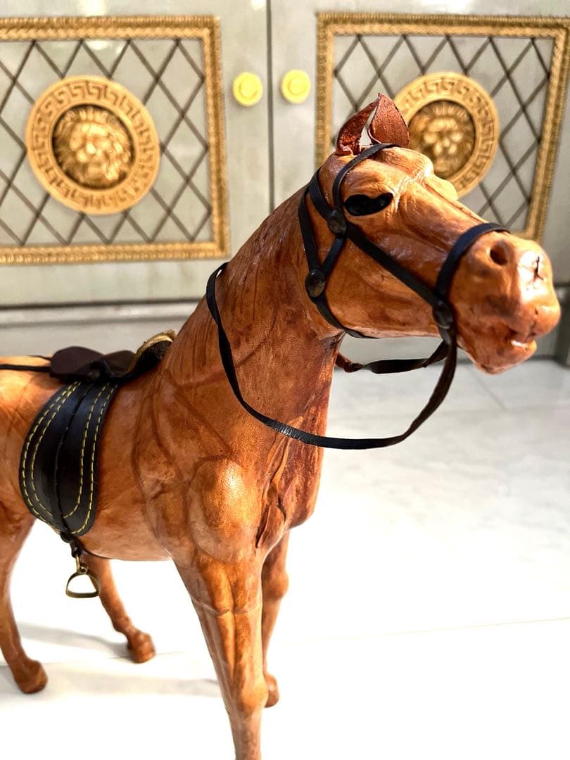 ヴィンテージ 馬 オブジェ レザー phigvel old joe RRL - メルカリ