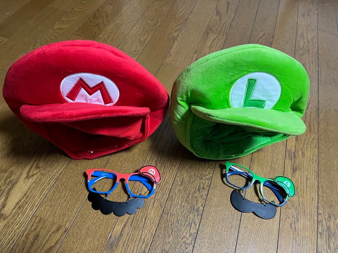 マリオ &ルイージの帽子とメガネ USJ公式販売 C99291490 新