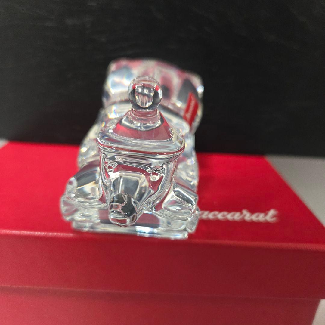 Baccarat ノエル　スライディング　ベア　フィギュリン