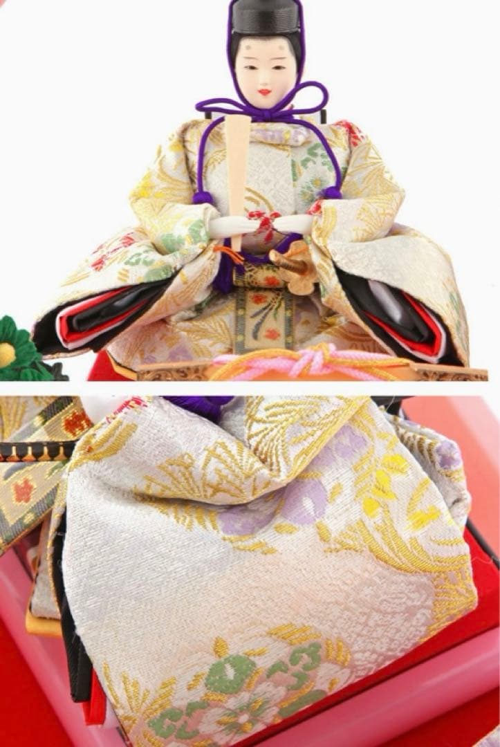 75%OFFセール！【新品本日発送】雛人形 コンパクト ひな人形 ケース飾り