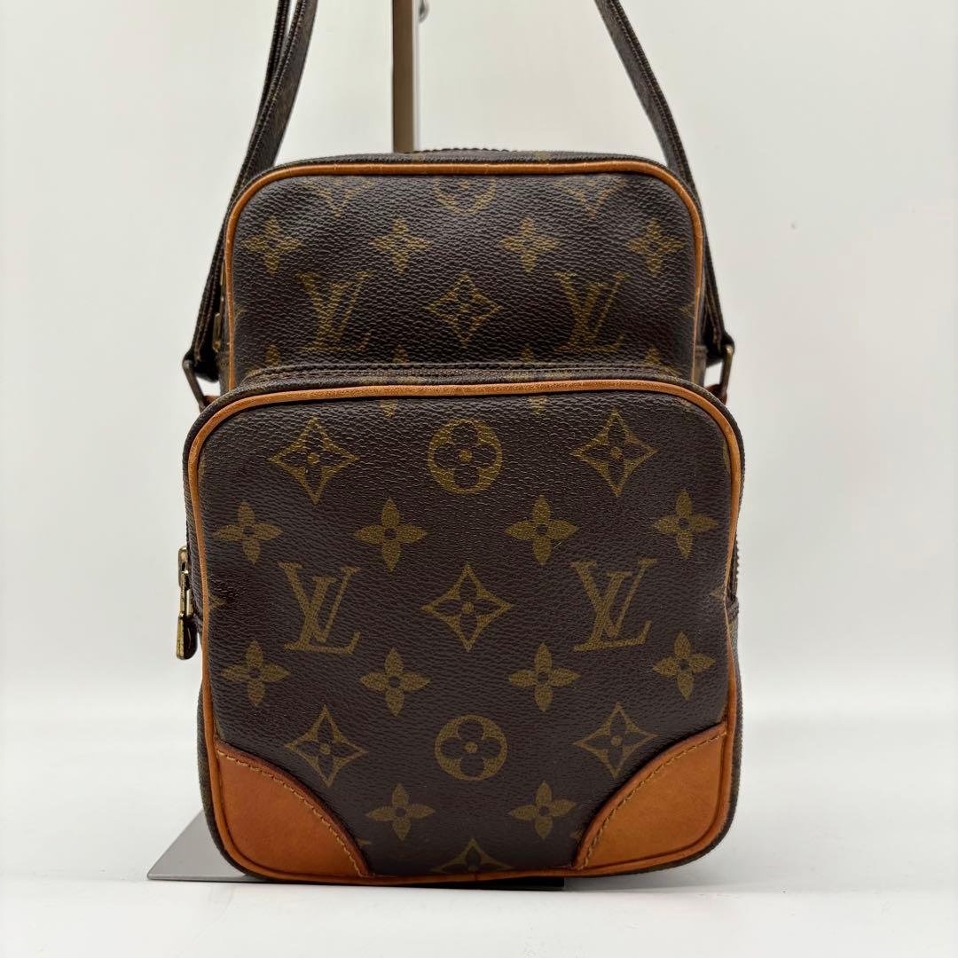 【美品】ルイヴィトン アマゾン モノグラム ショルダーバッグ レザー
