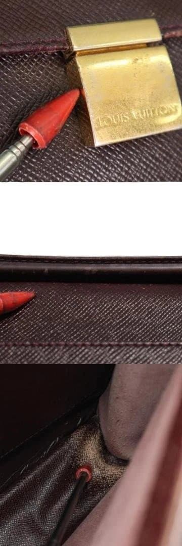 Louis Vuitton エピ セルヴィエット コンセイエ　ビジネスバッグ 茶