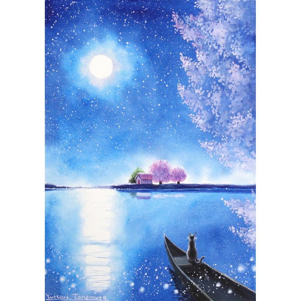 ぷうあさま専用（原画）桜舞う海の色 ほか　8点おまとめ