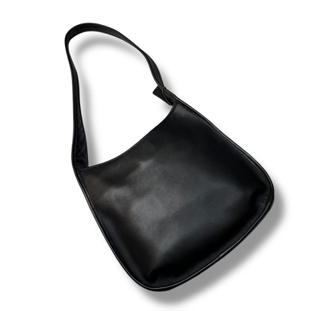 【良品】オールドコーチ　ワンショルダーバッグ　エルゴ　黒　レザー　9047