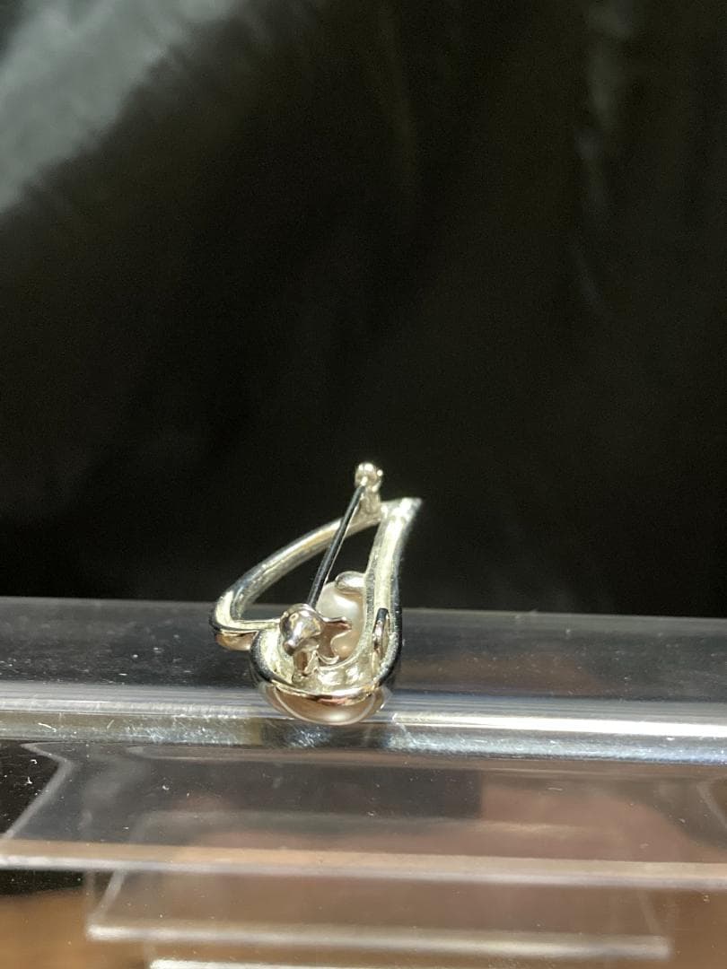 TASAKI タサキ 真珠 パール シルバー ブローチ 1珠 1P 1玉 1粒