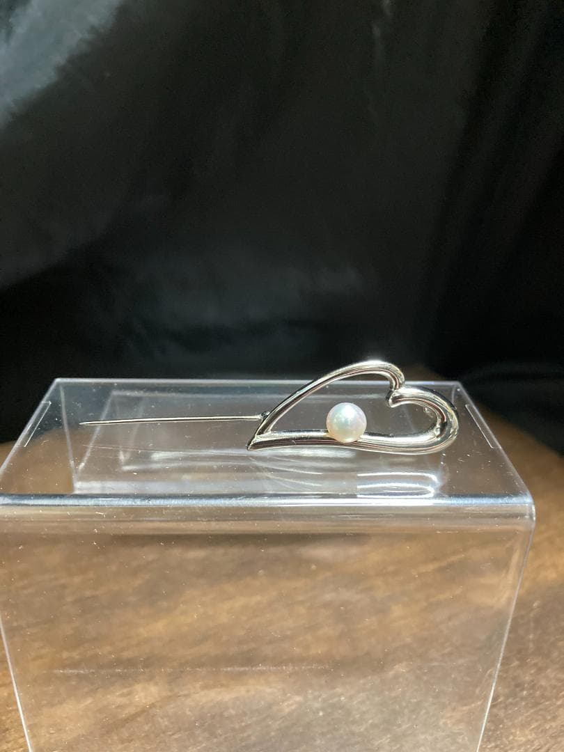 TASAKI タサキ 真珠 パール シルバー ブローチ 1珠 1P 1玉 1粒