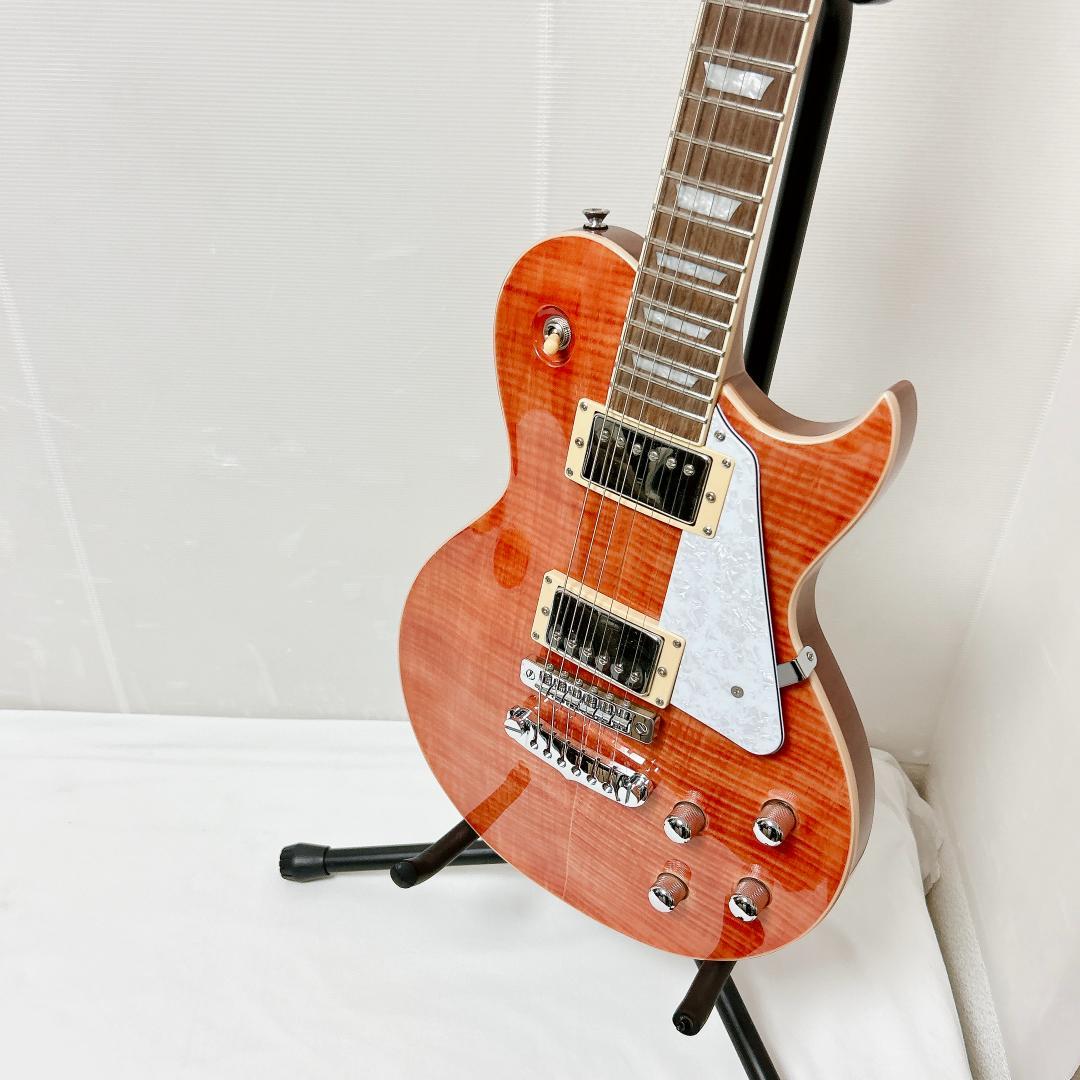 美品 Aria pro PE-AE200 レスポールカスタム ピンクレッド