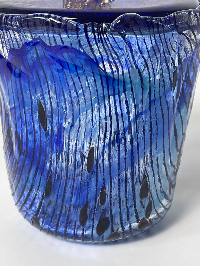 新品 ガラス 水指 2種類の蓋付き