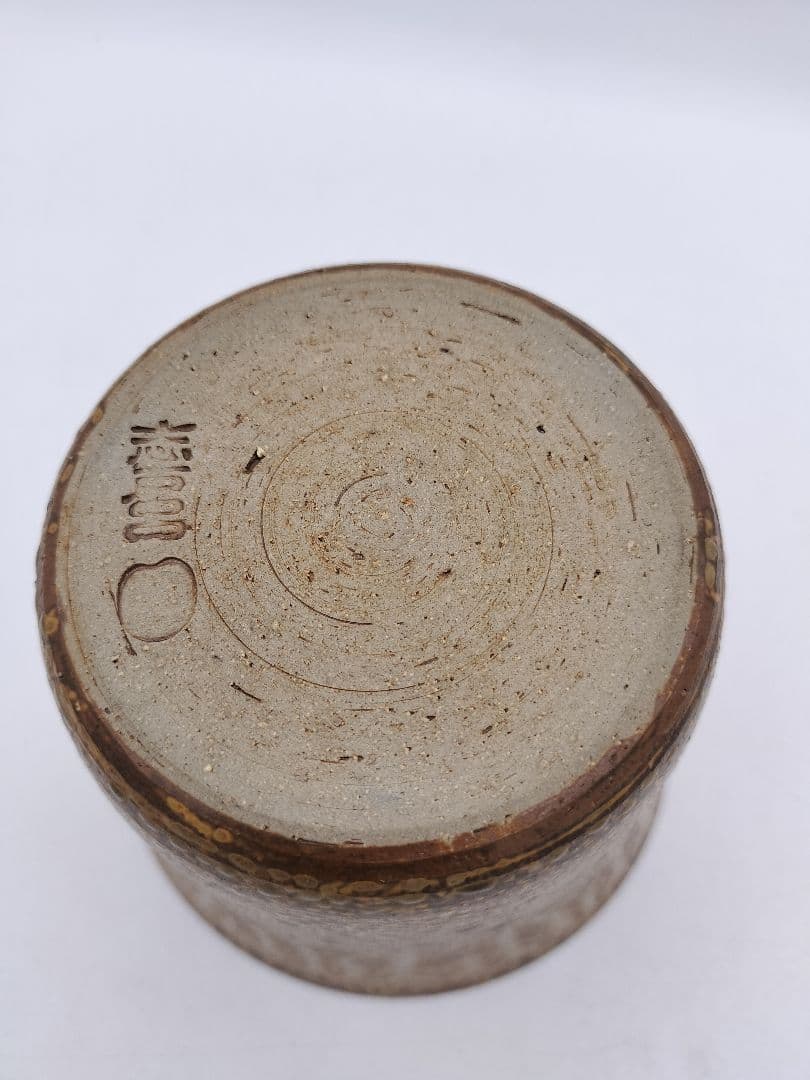 c484 建水 棒の先 遠州七窯 志戸呂 紙箱 茶道具 古物