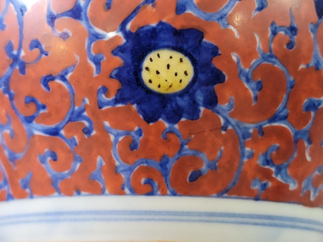 中国 色絵 瓢箪形 瓶 DT730