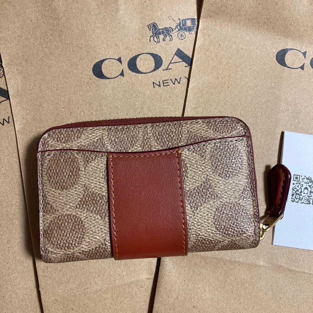 COACH ケース　カードケース　財布　コーチ　正規品　シグネチャー