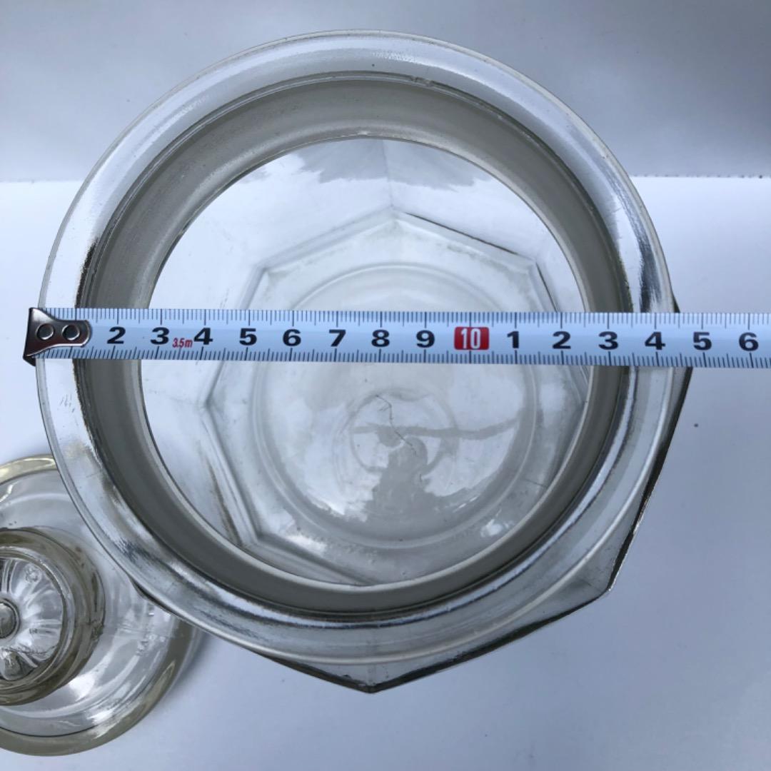 アンティーク 八角形ガラス保存容器 70年以上前の物の通販はau PAY